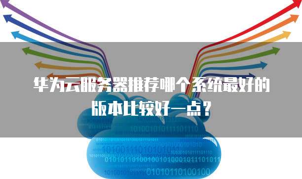 华为云服务器推荐哪个系统最好的版本比较好一点?