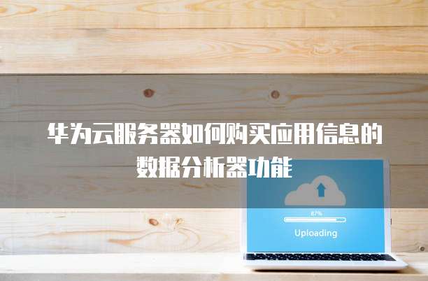 华为云服务器如何购买应用信息的数据分析器功能
