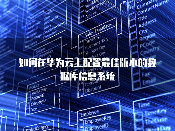 如何在华为云上配置最佳版本的数据库信息系统