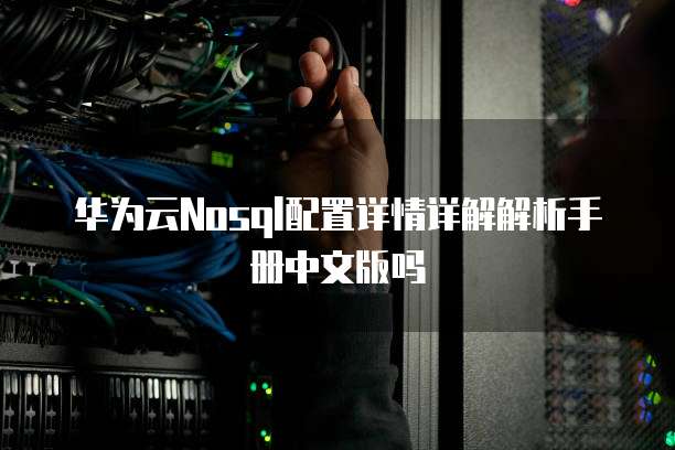 华为云Nosql配置详情详解解析手册中文版吗