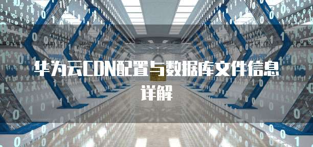华为云CDN配置与数据库文件信息详解