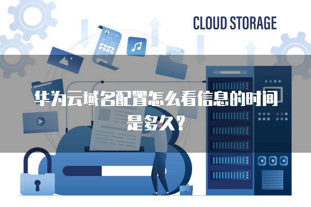 华为云域名配置怎么看信息的时间是多久?