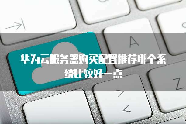 华为云服务器购买配置推荐哪个系统比较好一点