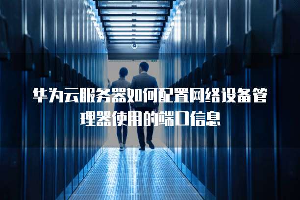 华为云服务器如何配置网络设备管理器使用的端口信息