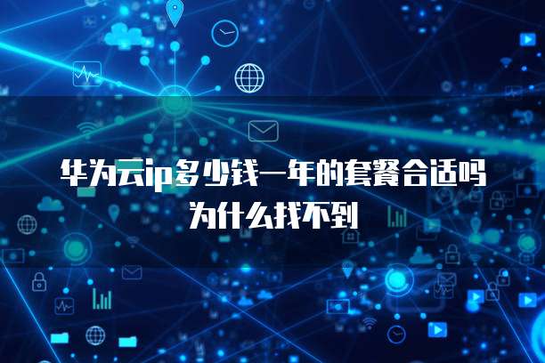 华为云ip多少钱一年的套餐合适吗为什么找不到