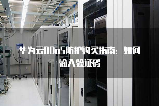 华为云DDoS防护购买指南：如何输入验证码