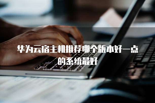 华为云宿主机推荐哪个版本好一点的系统最好