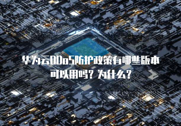 华为云DDoS防护政策有哪些版本可以用吗?为什么?