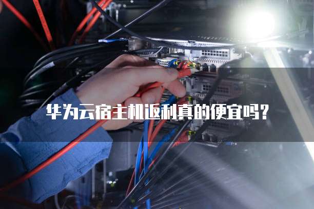 华为云宿主机返利真的便宜吗?