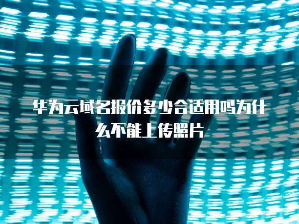 华为云域名报价多少合适用吗为什么不能上传照片