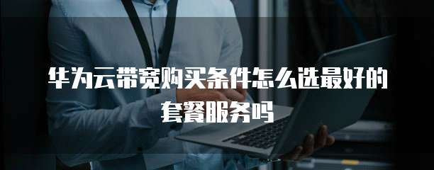 华为云带宽购买条件怎么选最好的套餐服务吗
