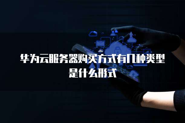 华为云服务器购买方式有几种类型是什么形式