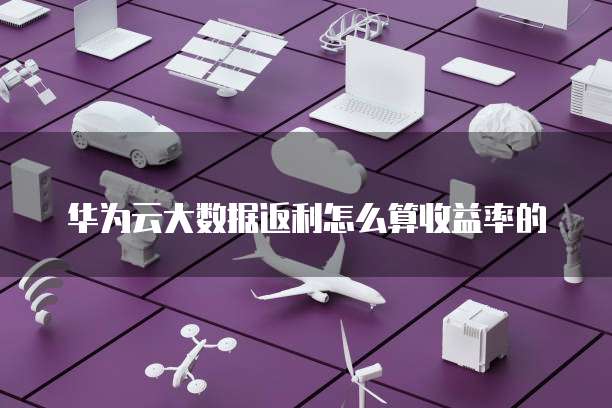 华为云大数据返利怎么算收益率的