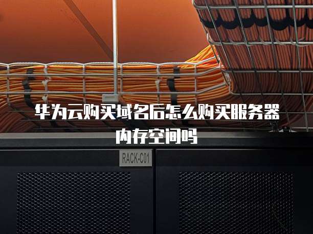 华为云购买域名后怎么购买服务器内存空间吗