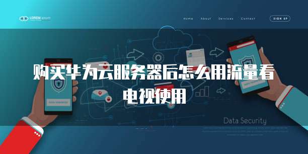 购买华为云服务器后怎么用流量看电视使用