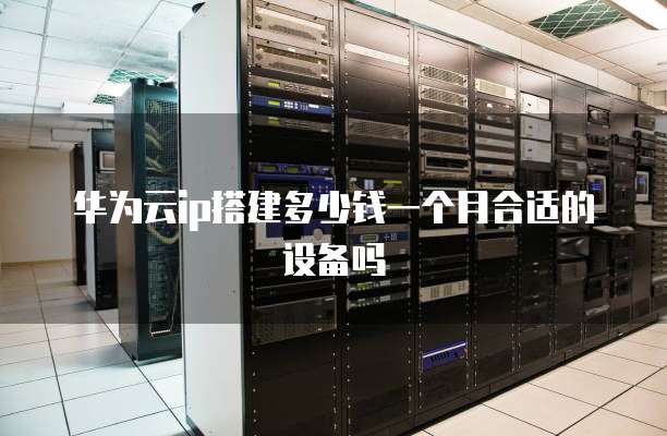 华为云ip搭建多少钱一个月合适的设备吗