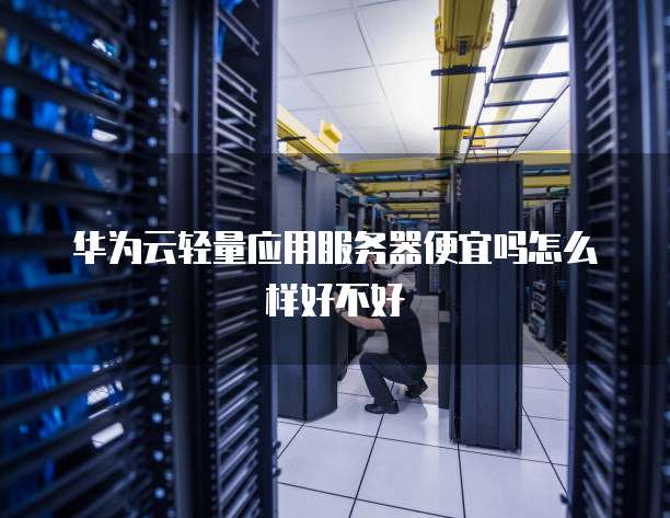 华为云轻量应用服务器便宜吗怎么样好不好