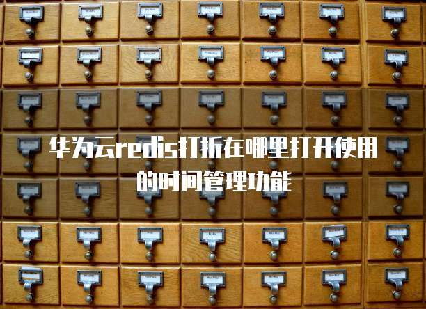 华为云redis打折在哪里打开使用的时间管理功能