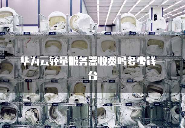 华为云轻量服务器收费吗多少钱一台