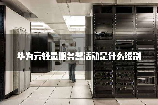华为云轻量服务器活动是什么级别