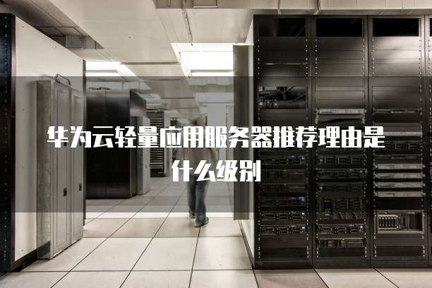 华为云轻量应用服务器推荐理由是什么级别
