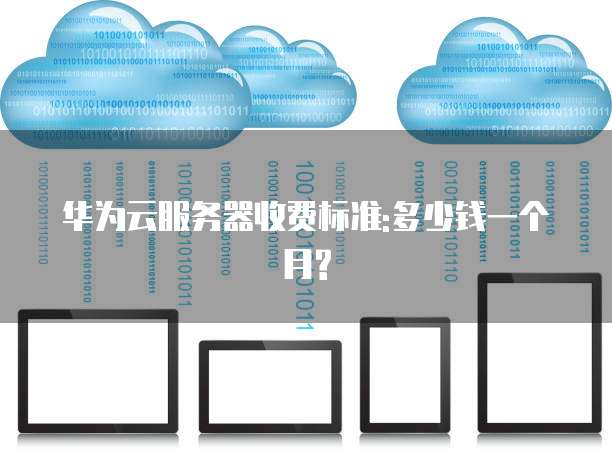 华为云服务器收费标准:多少钱一个月?