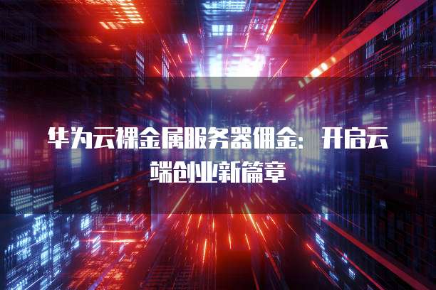 华为云裸金属服务器佣金：开启云端创业新篇章