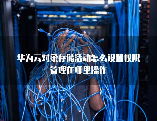 华为云对象存储活动怎么设置权限管理在哪里操作
