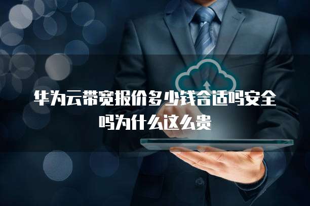 华为云带宽报价多少钱合适吗安全吗为什么这么贵