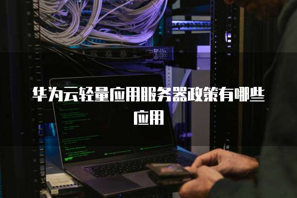 华为云轻量应用服务器政策有哪些应用