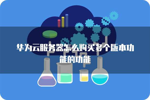 华为云服务器怎么购买多个版本功能的功能