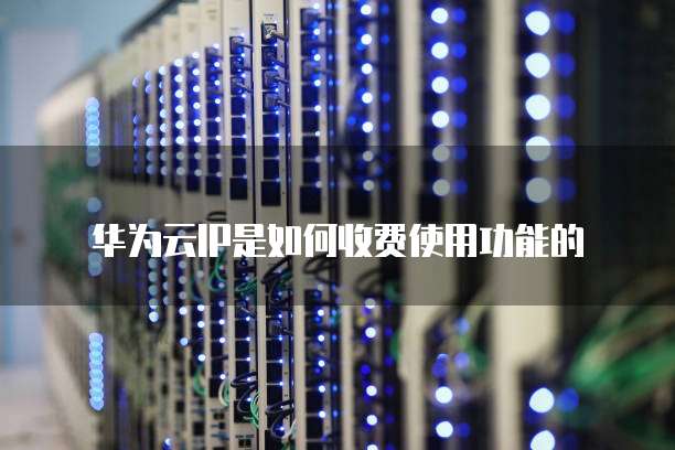 华为云IP是如何收费使用功能的