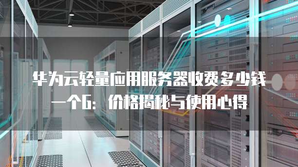 华为云轻量应用服务器收费多少钱一个G:价格揭秘与使用心得