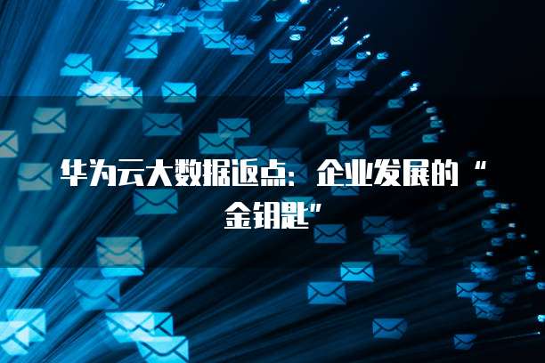 华为云大数据返点:企业发展的“金钥匙”
