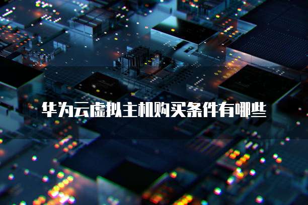 华为云虚拟主机购买条件有哪些