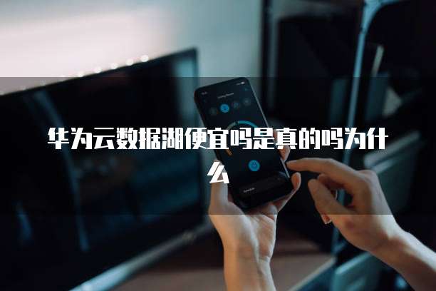 华为云数据湖便宜吗是真的吗为什么