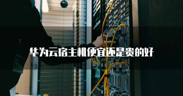 华为云宿主机便宜还是贵的好