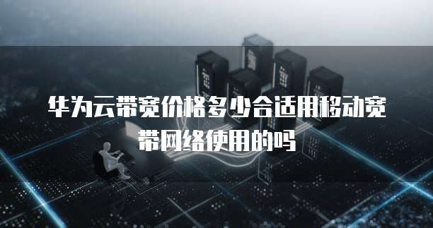 华为云带宽价格多少合适用移动宽带网络使用的吗