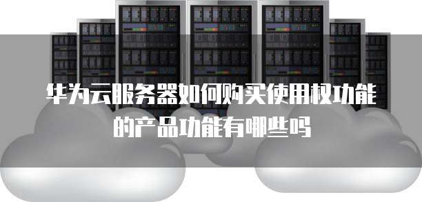 华为云服务器如何购买使用权功能的产品功能有哪些吗