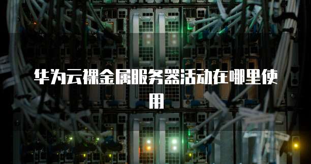 华为云裸金属服务器活动在哪里使用
