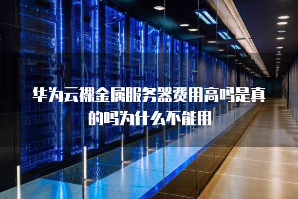 华为云裸金属服务器费用高吗是真的吗为什么不能用