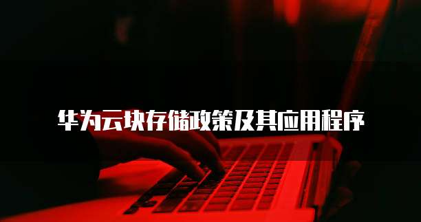 华为云块存储政策及其应用程序