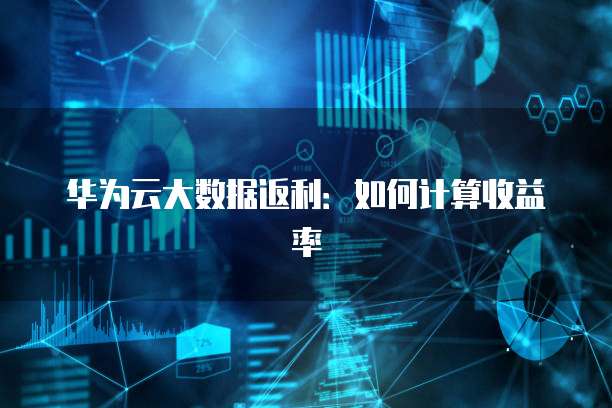 华为云大数据返利:如何计算收益率