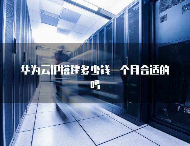 华为云IP搭建多少钱一个月合适的吗