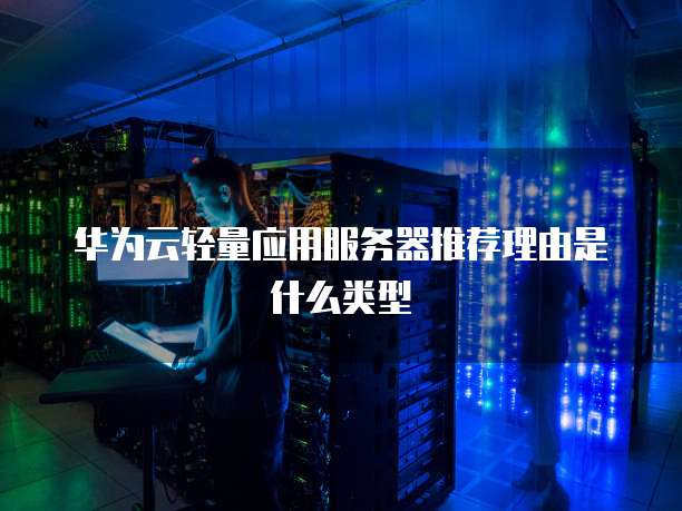 华为云轻量应用服务器推荐理由是什么类型