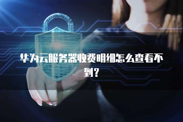 华为云服务器收费明细怎么查看不到?
