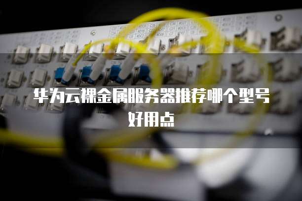 华为云裸金属服务器推荐哪个型号好用点