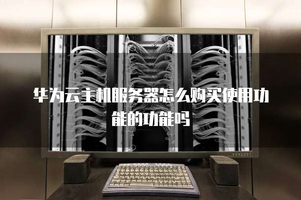 华为云主机服务器怎么购买使用功能的功能吗