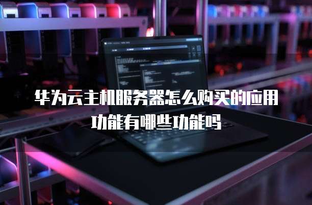 华为云主机服务器怎么购买的应用功能有哪些功能吗