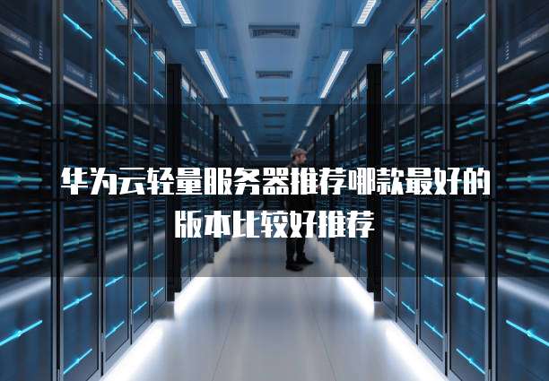 华为云轻量服务器推荐哪款最好的版本比较好推荐
